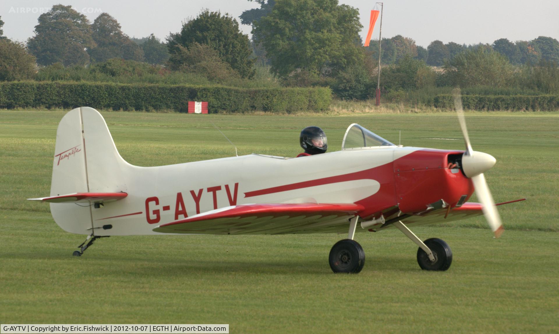 G-AYTV, 1971 Jurca MJ-2D Tempete C/N PFA 2002, 2. G-AYTV at Shuttleworth Autumn Air Show, October, 2012