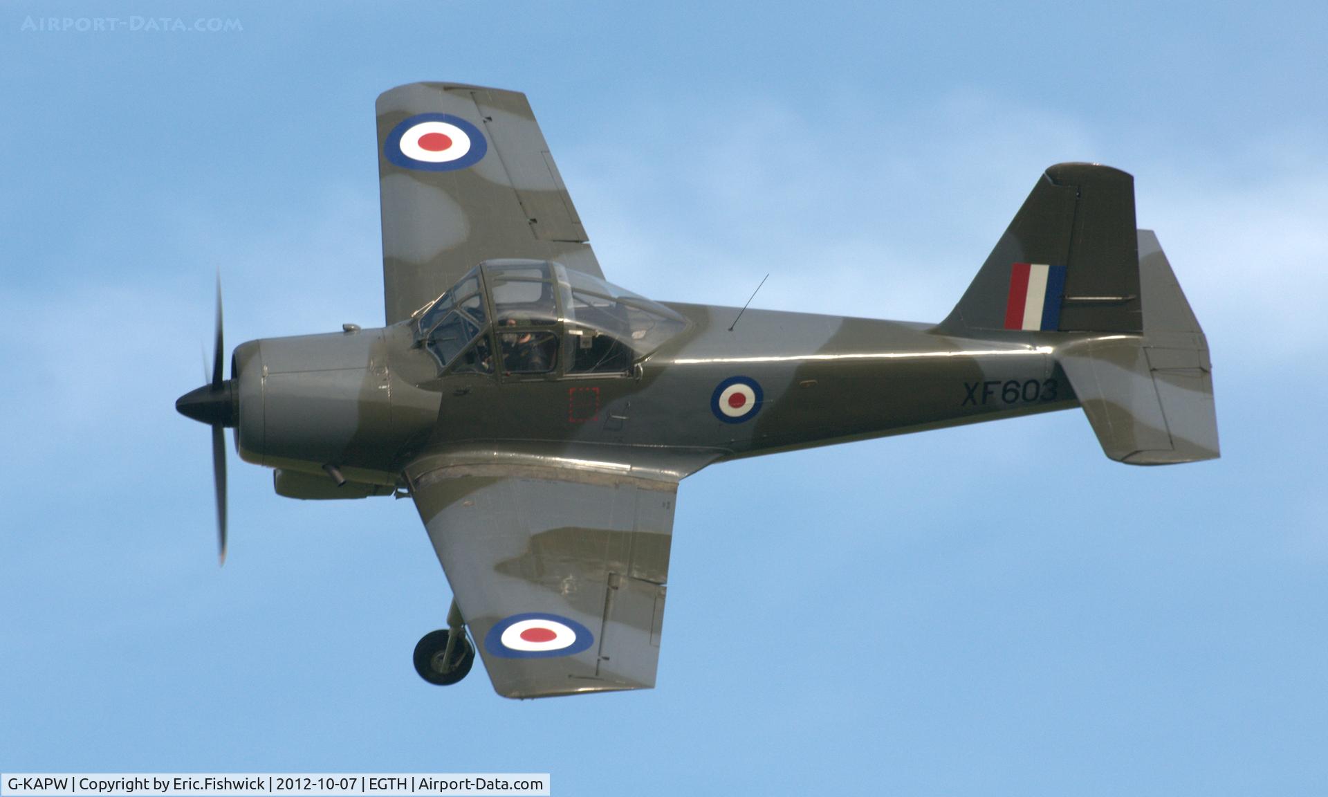 G-KAPW, 1955 Percival P-56 Provost T.1 C/N PAC/56/311, 41. G-KAPW at Shuttleworth Autumn Air Show, October, 2012