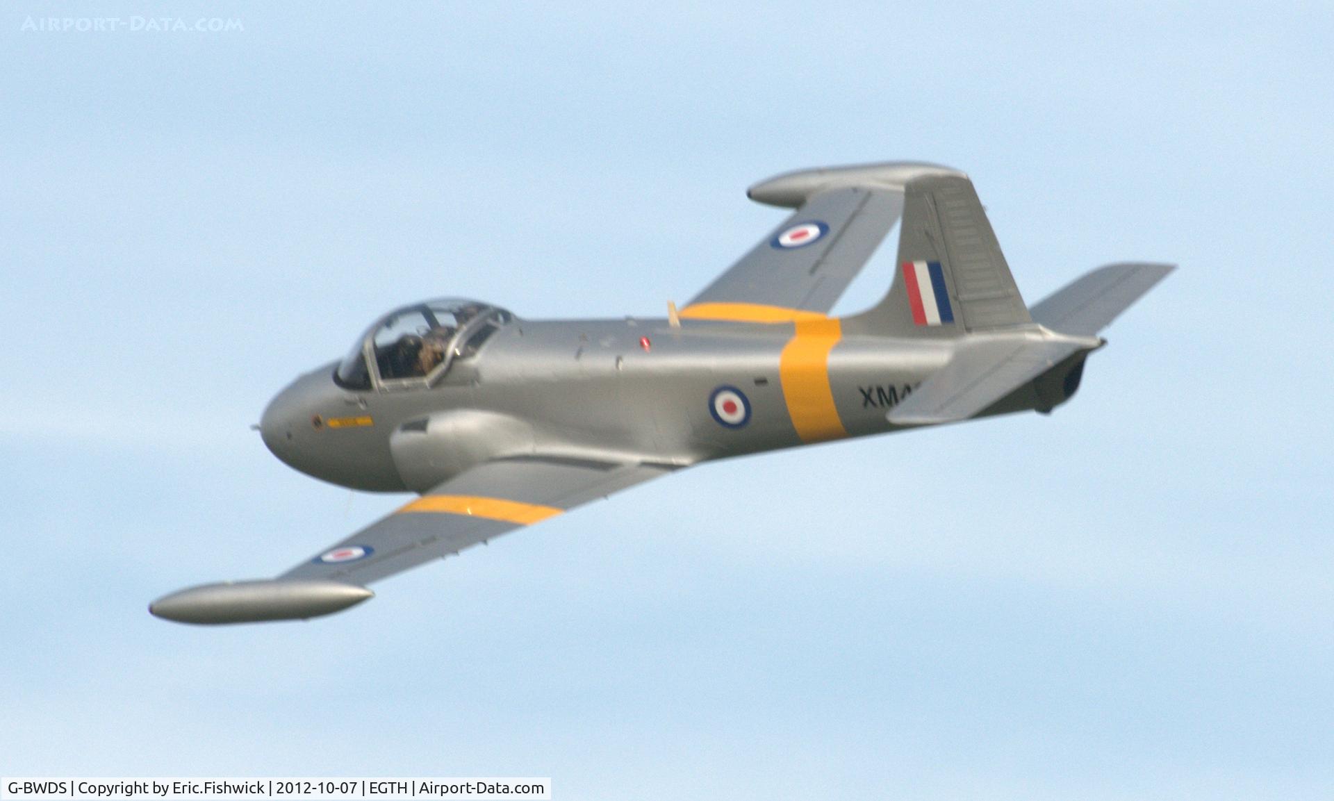 G-BWDS, 1960 Hunting P-84 Jet Provost T.3A C/N PAC/W/9231, 41. XM424 at Shuttleworth Autumn Air Show, October, 2012