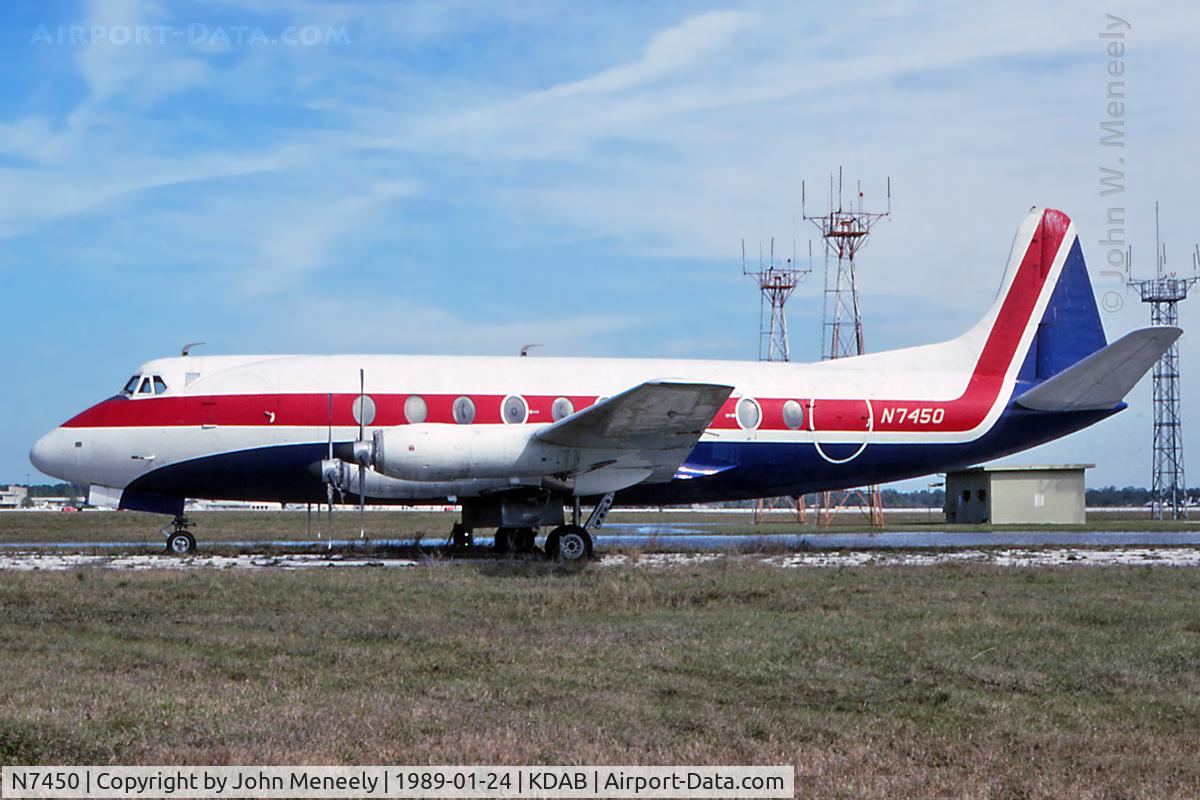 N7450, 1956 Vickers Viscount 797 C/N 206, Good looking Viscount soaking up the Florida sunshine