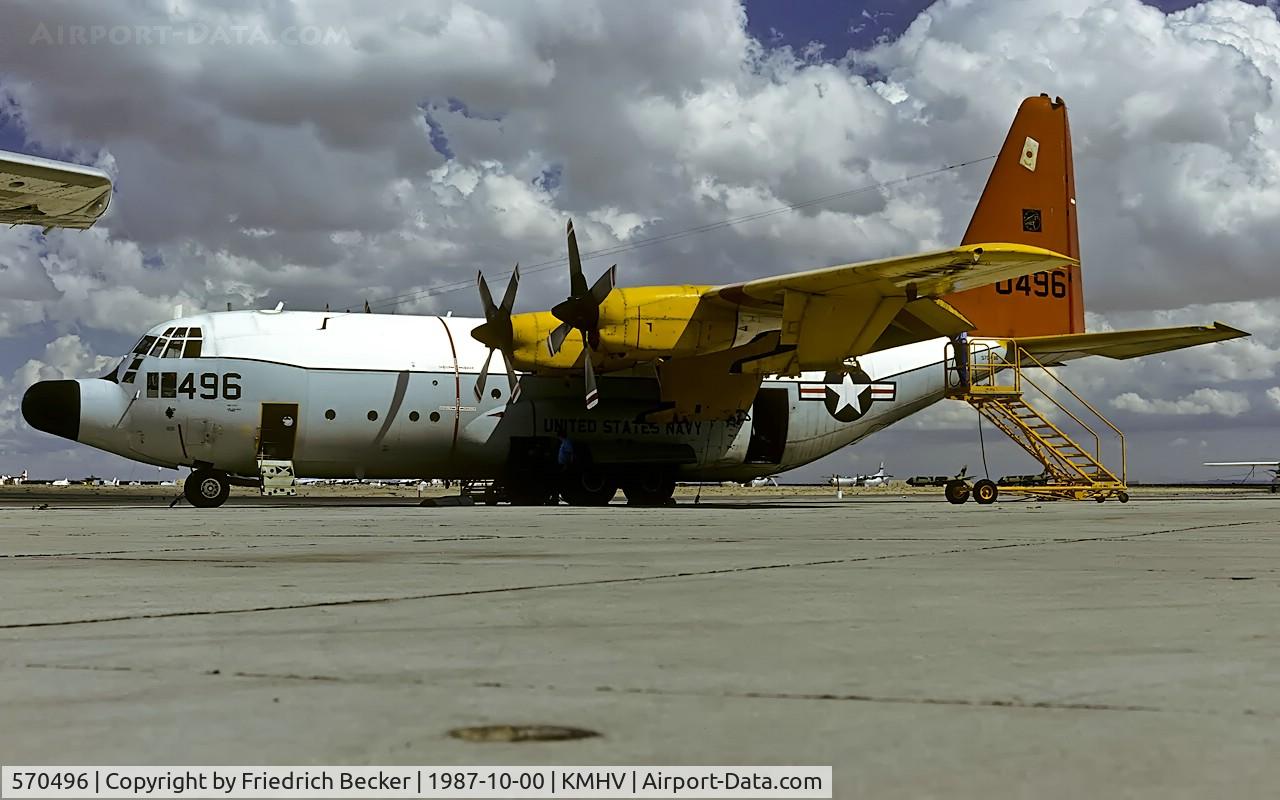 570496, Lockheed DC-130A Hercules C/N 183-3203, flightline at Mojave AP