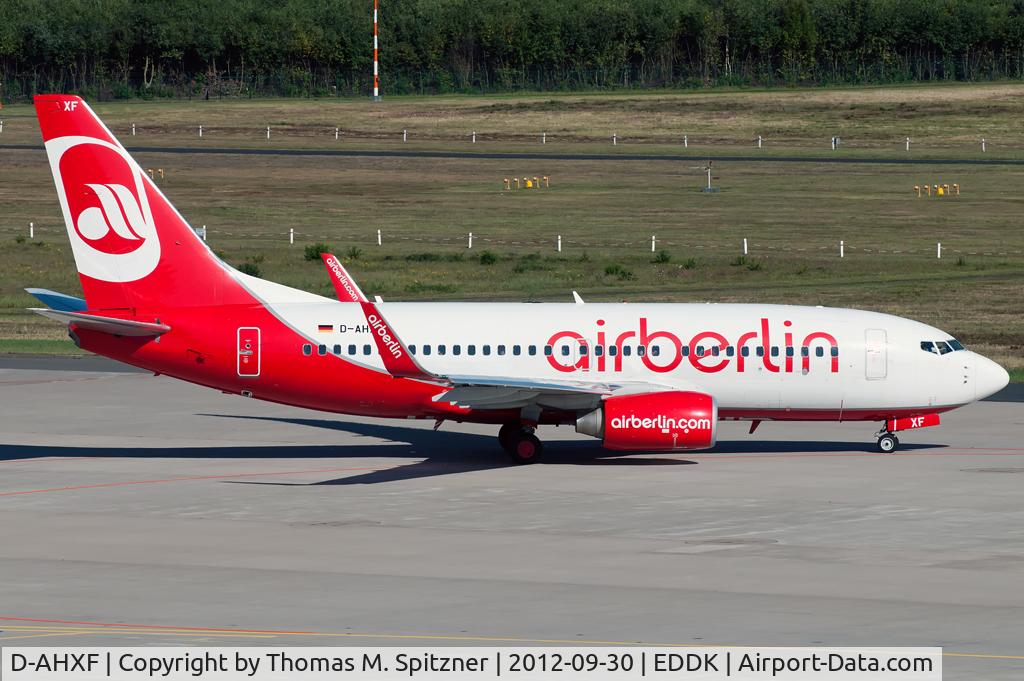 D-AHXF, 2007 Boeing 737-7K5 C/N 35136, TUIfly D-AHXF wetleased to Air Berlin in full AB c/s