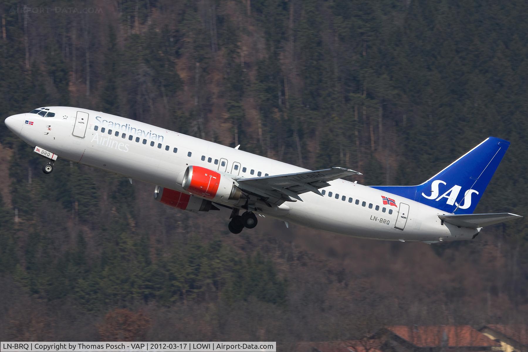 LN-BRQ, 1991 Boeing 737-405 C/N 25348, Scandinavian Airlines - SAS