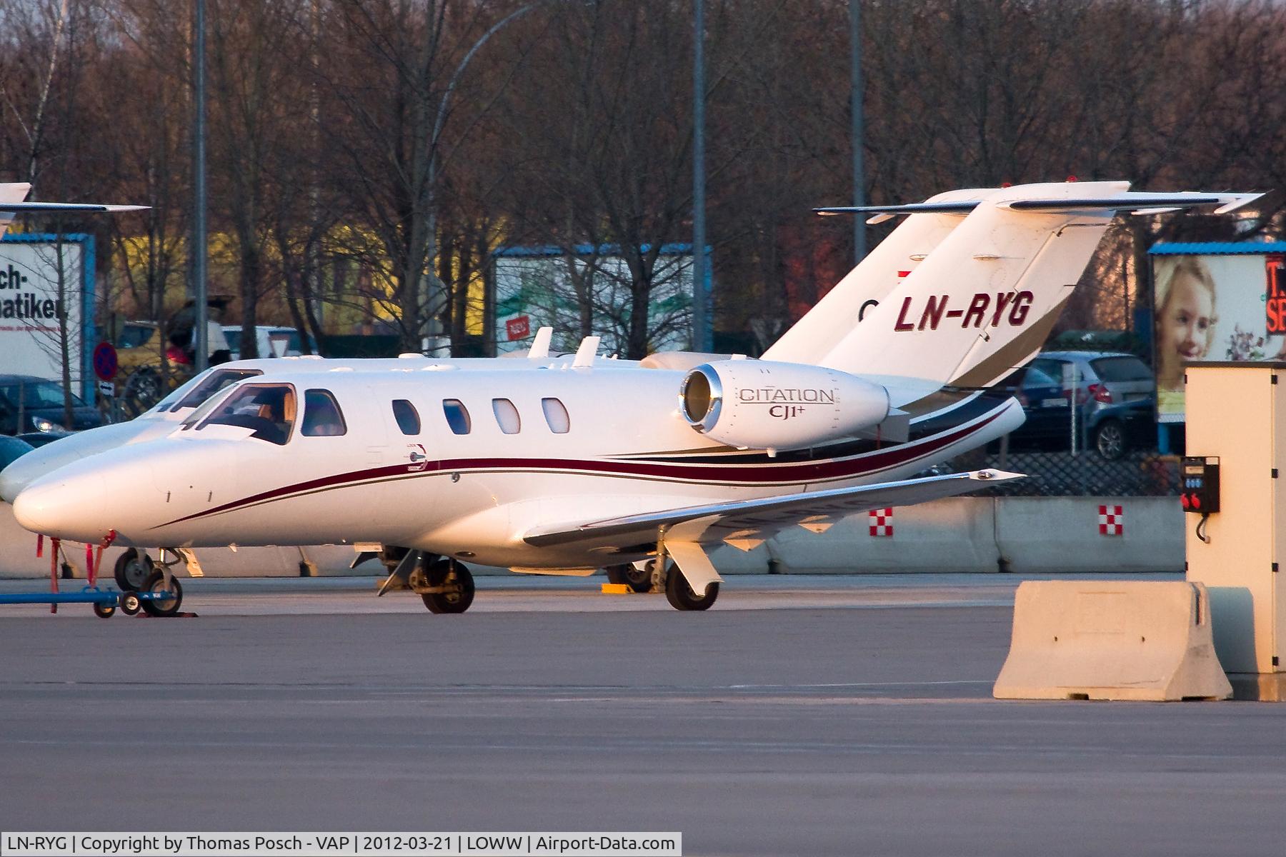 LN-RYG, 2007 Cessna 525 CitationJet CJ1+ C/N 525-0661, EFS European Flight Service