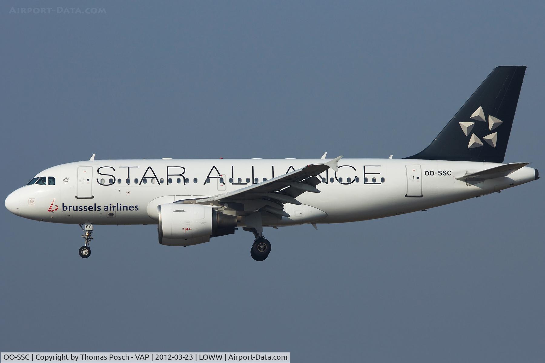 OO-SSC, 1999 Airbus A319-112 C/N 1086, Brussels Airlines