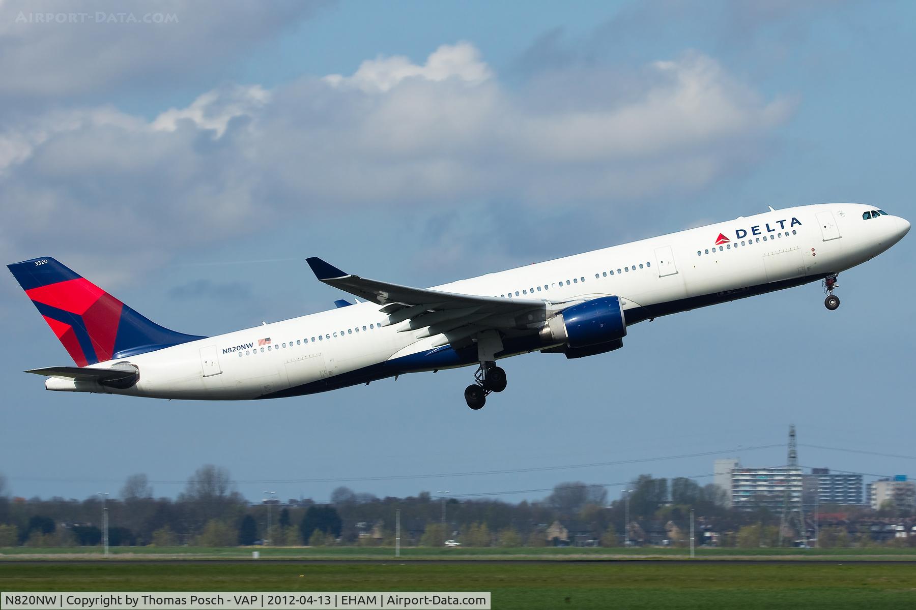 N820NW, 2007 Airbus A330-323 C/N 0859, Delta Airlines
