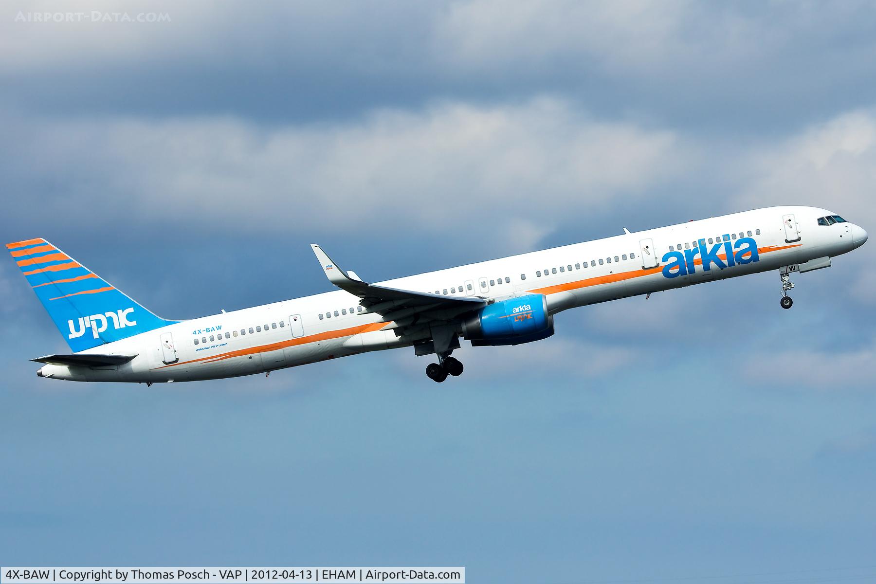 4X-BAW, 2000 Boeing 757-3E7 C/N 30179, Arkia Israeli Airlines