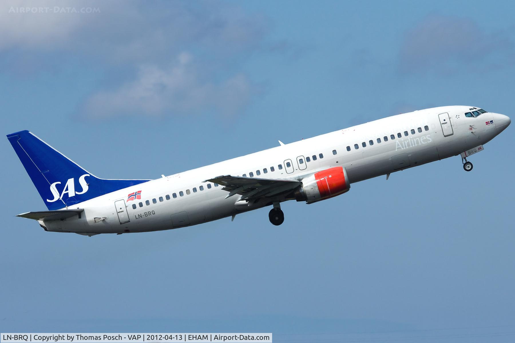 LN-BRQ, 1991 Boeing 737-405 C/N 25348, Scandinavian Airlines - SAS