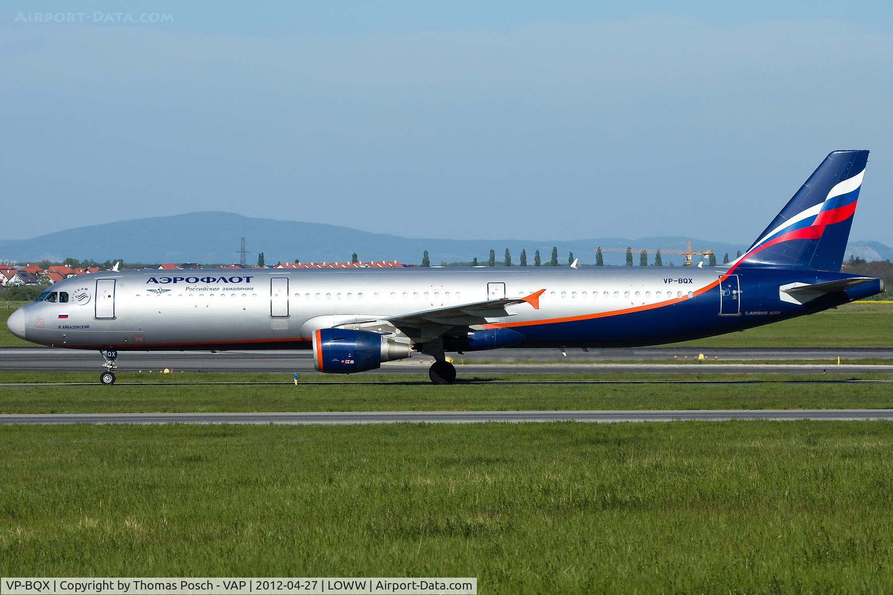 VP-BQX, 2006 Airbus A321-211 C/N 2957, Aeroflot - Russian International Airlines