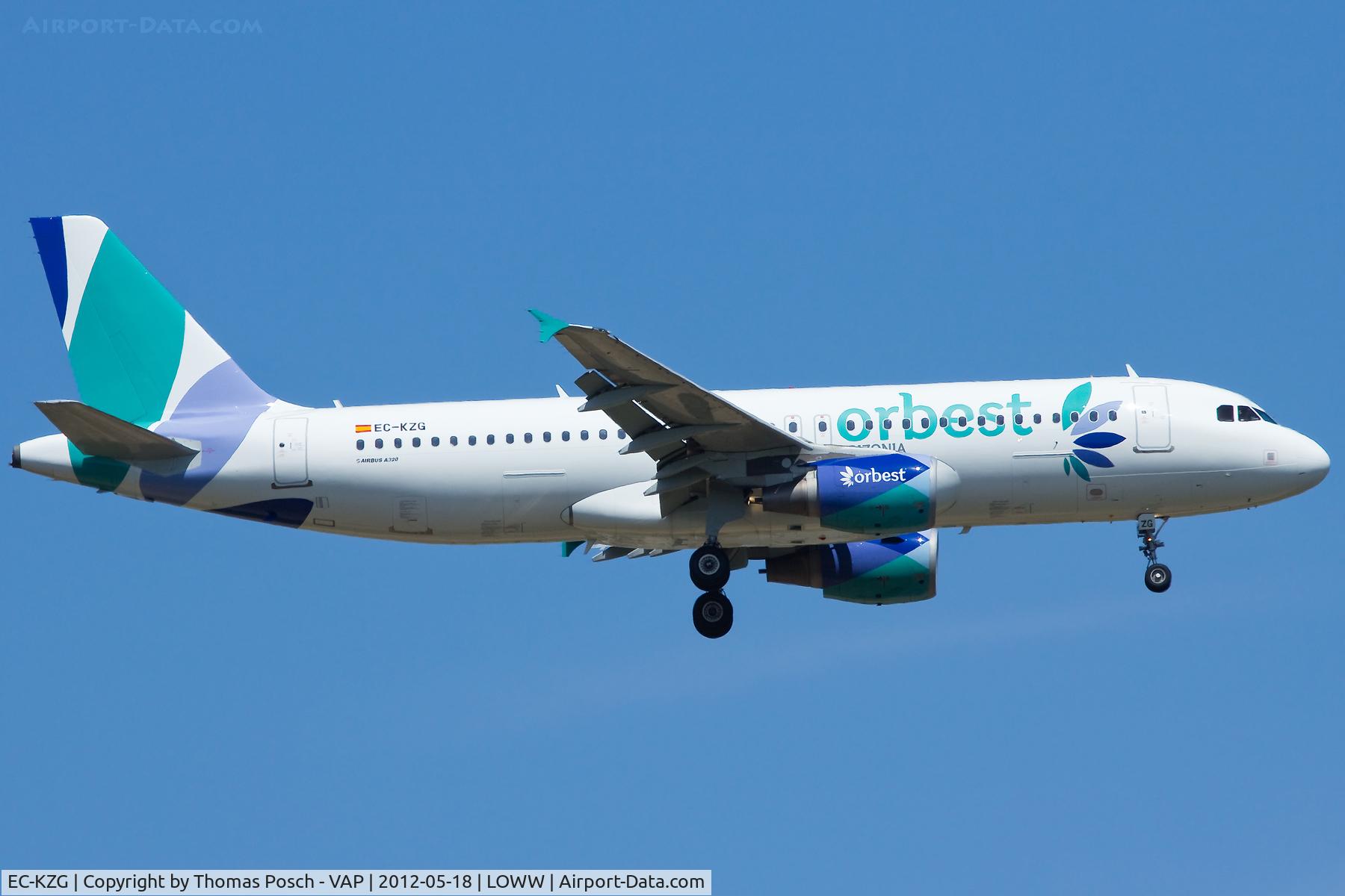 EC-KZG, 2009 Airbus A320-214 C/N 3868, Orbest Orizonia Airlines