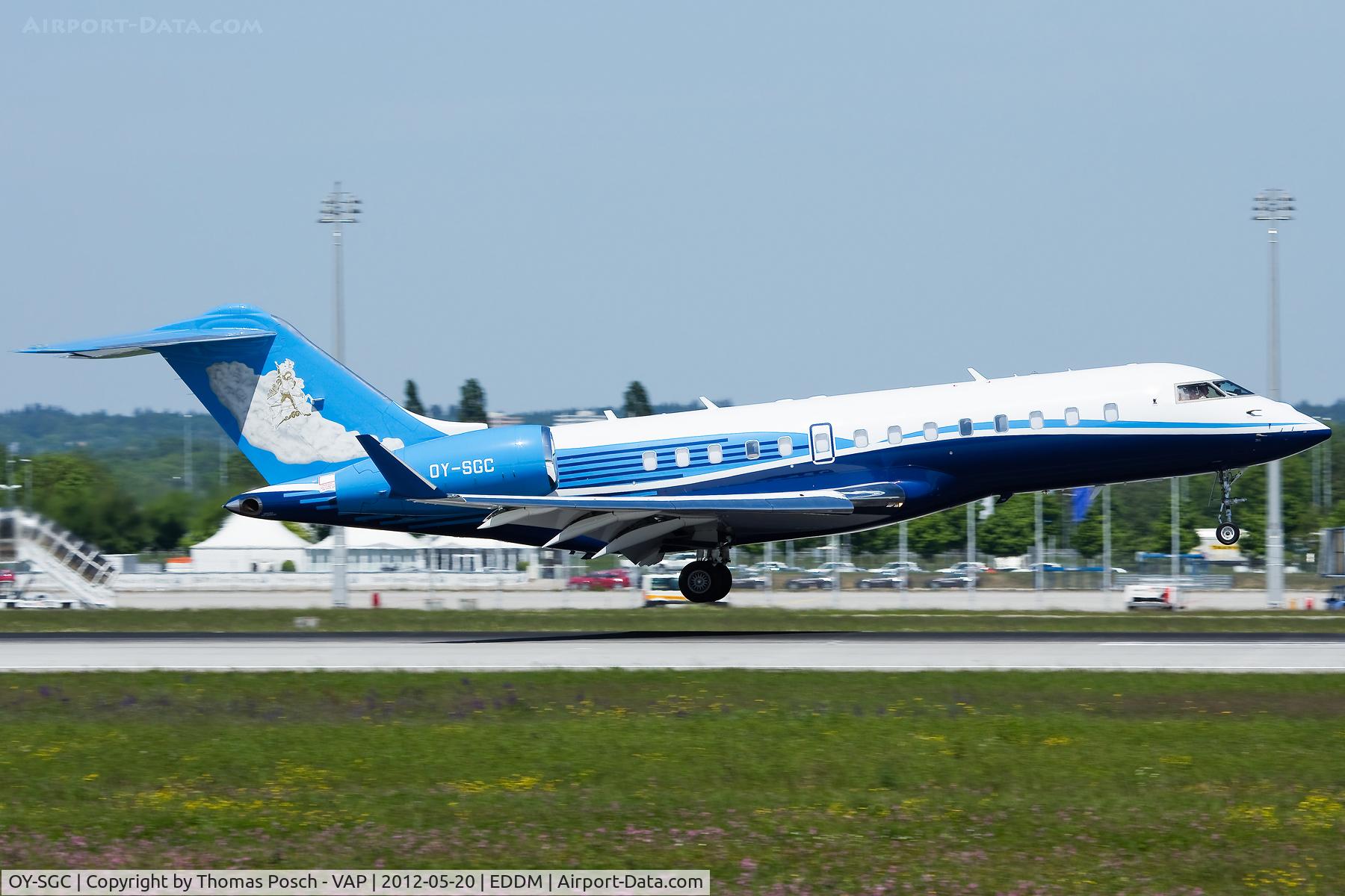OY-SGC, 2009 Bombardier BD-700-1A11 Global 5000 C/N 9343, Execujet Scandinavia