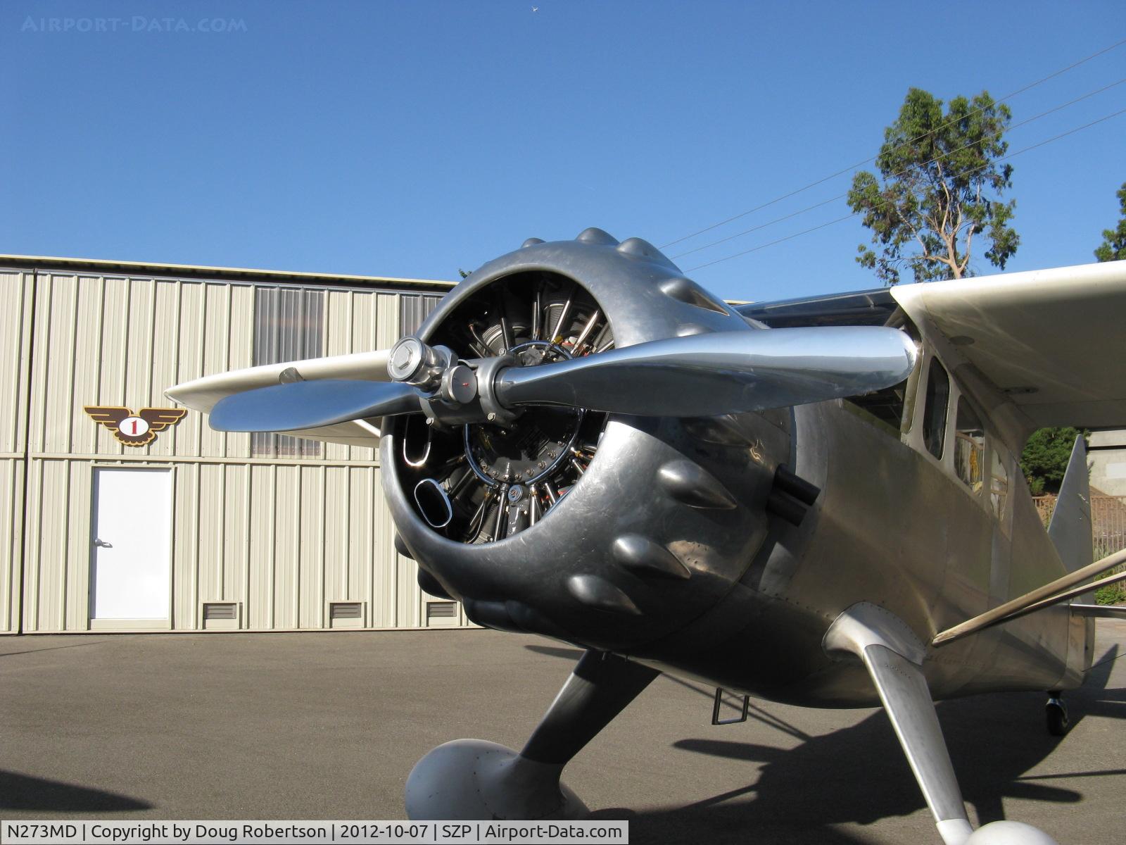 N273MD, 2008 Dickenson Howard DGA-21 (Replicate) C/N 001, 2008 Dickenson HOWARD DGA-21 'Mr. Dickenson', P&W R-1340-57 Wasp 600 Hp, 6+15=21, the business end