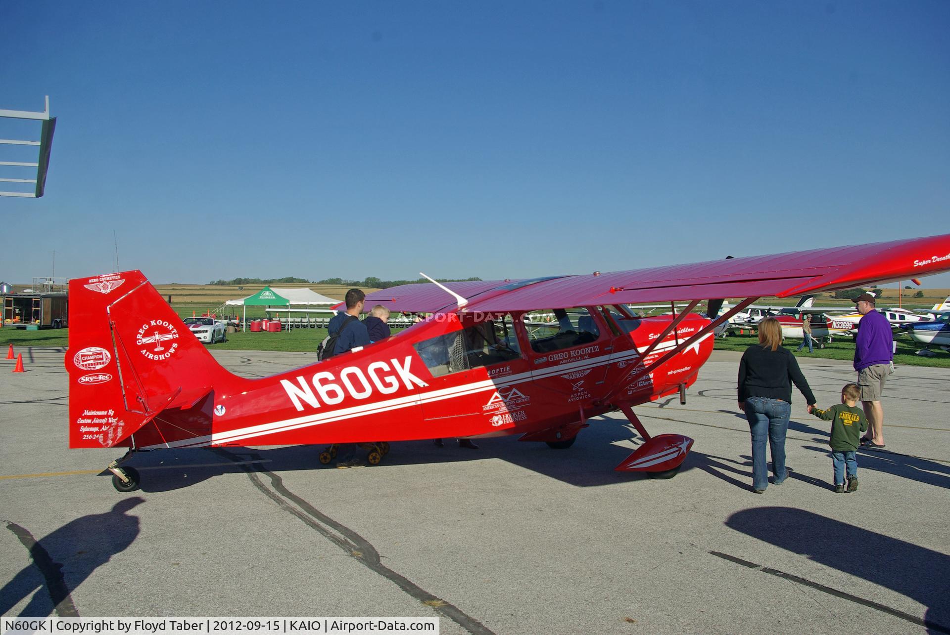 N60GK, 2013 American Champion 8KCAB Decathlon C/N 1131-2013, Fly Iowa Performer