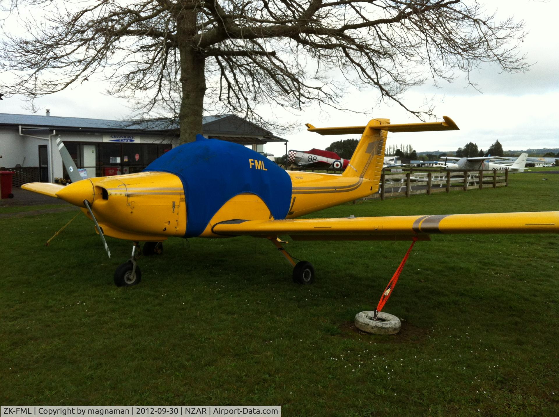 ZK-FML, Piper PA-38-112 Tomahawk Tomahawk C/N 38-78A0595, JUst as well it had reg on cover.