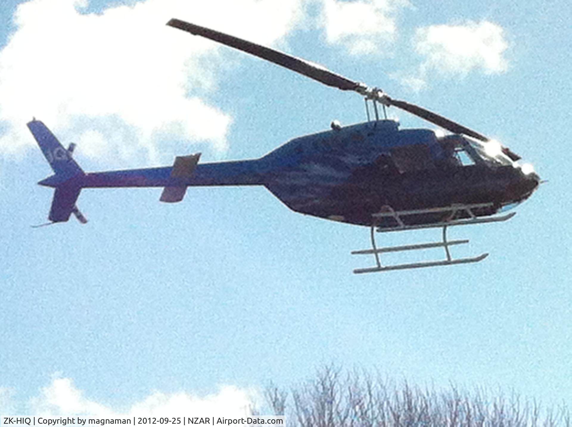 ZK-HIQ, 1981 Bell 206B C/N 3534, Moving across into Oceania helipad