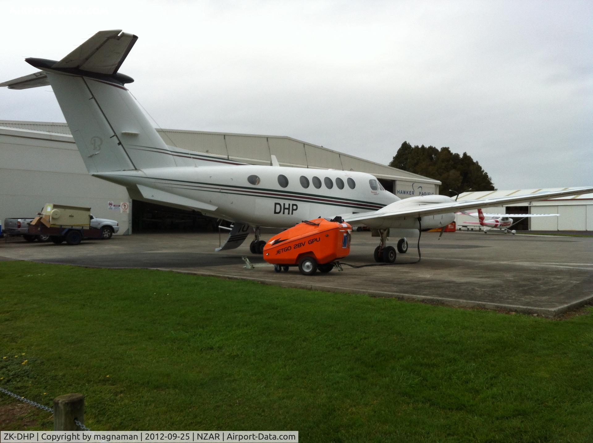 ZK-DHP, Beechcraft Beech 200 C/N BB-1944, At ardmore prior to delivery to NZAF - ex VH-NZE.
No longer on NZ register (as at 09 October 2012)