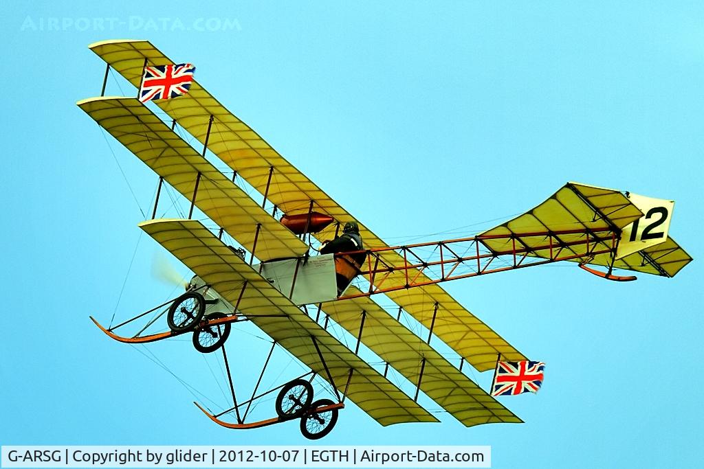 G-ARSG, 1964 Avro Roe Triplane Type IV replica C/N TRI.1, Lovely to see 