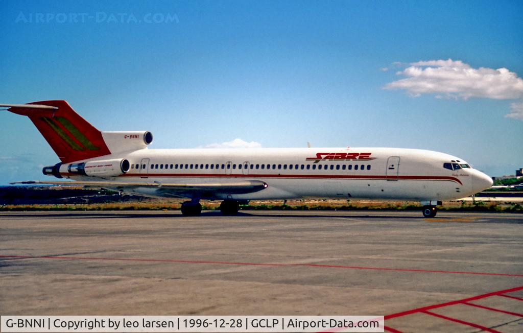 G-BNNI, 1974 Boeing 727-276 C/N 20950, Las Palmas LPA 28.12.96