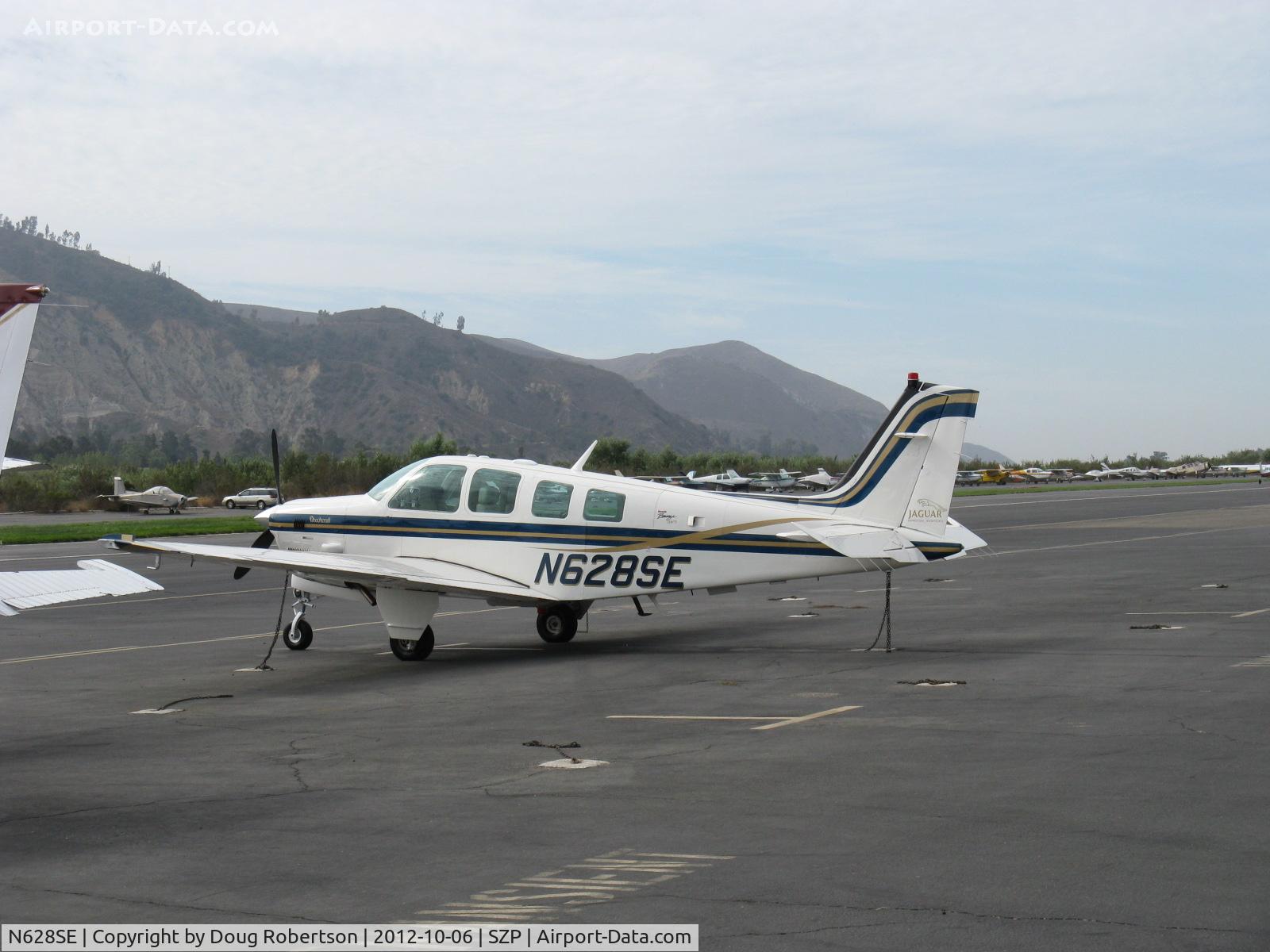 N628SE, 2000 Raytheon Aircraft Company B36TC Bonanza C/N EA-655, 2000 Raytheon-Beech B36TC TURBO BONANZA Jaguar Special Edition, Continental TSIO-520-UB 300 Hp