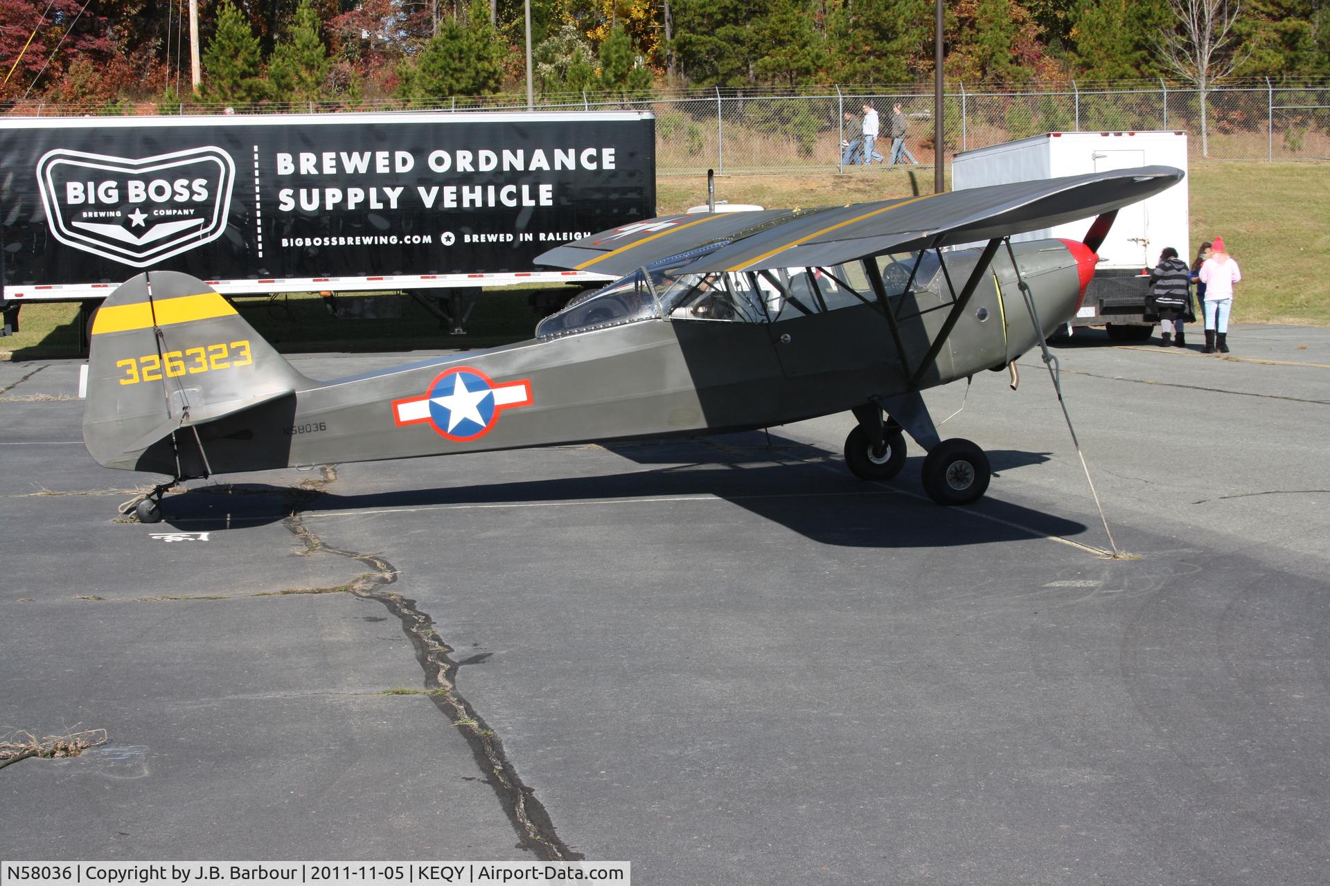N58036, 1943 Taylorcraft DCO-65 C/N L-5635, WAR BIRD