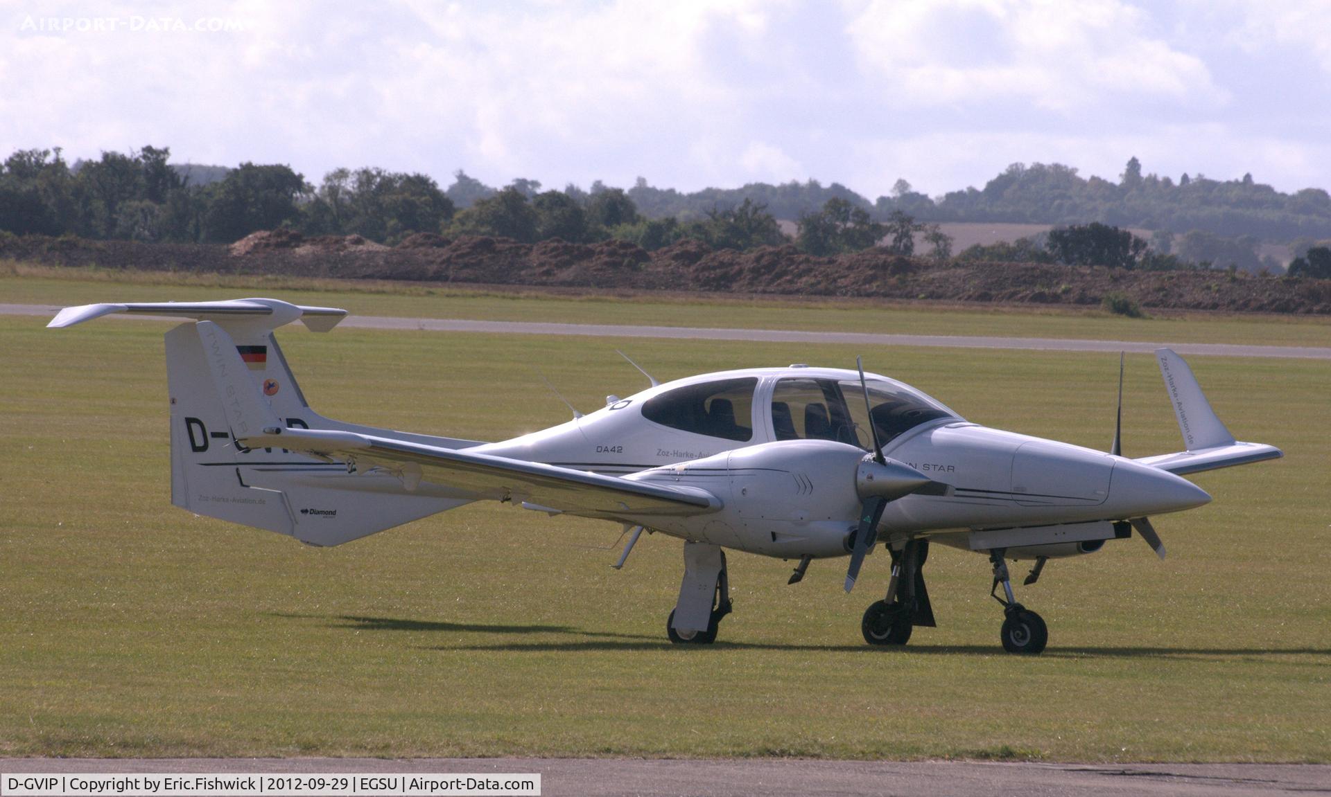 D-GVIP, 2007 Diamond DA-42 Twin Star C/N 42.257, 1. D-GVIP at Duxford Airfield