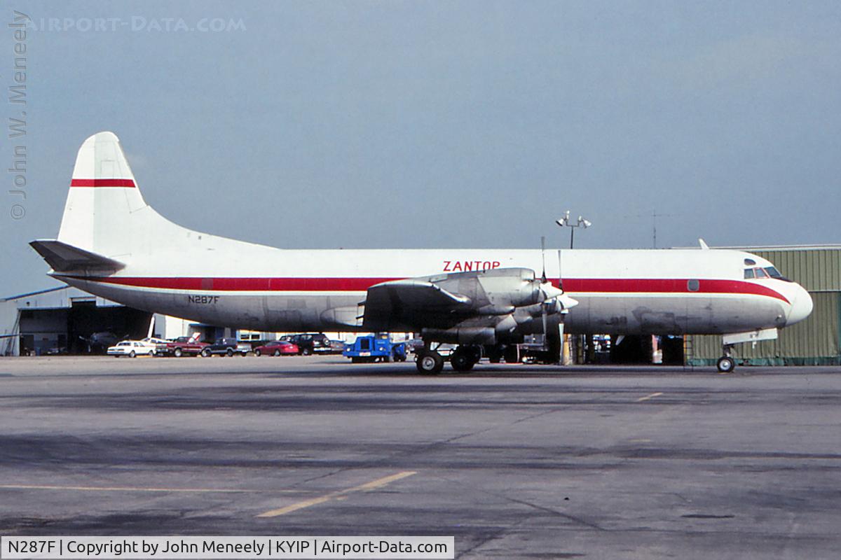 N287F, 1959 Lockheed L-188C(F) Electra C/N 1148, Sept. 1995 - Zantop Electra at YIP