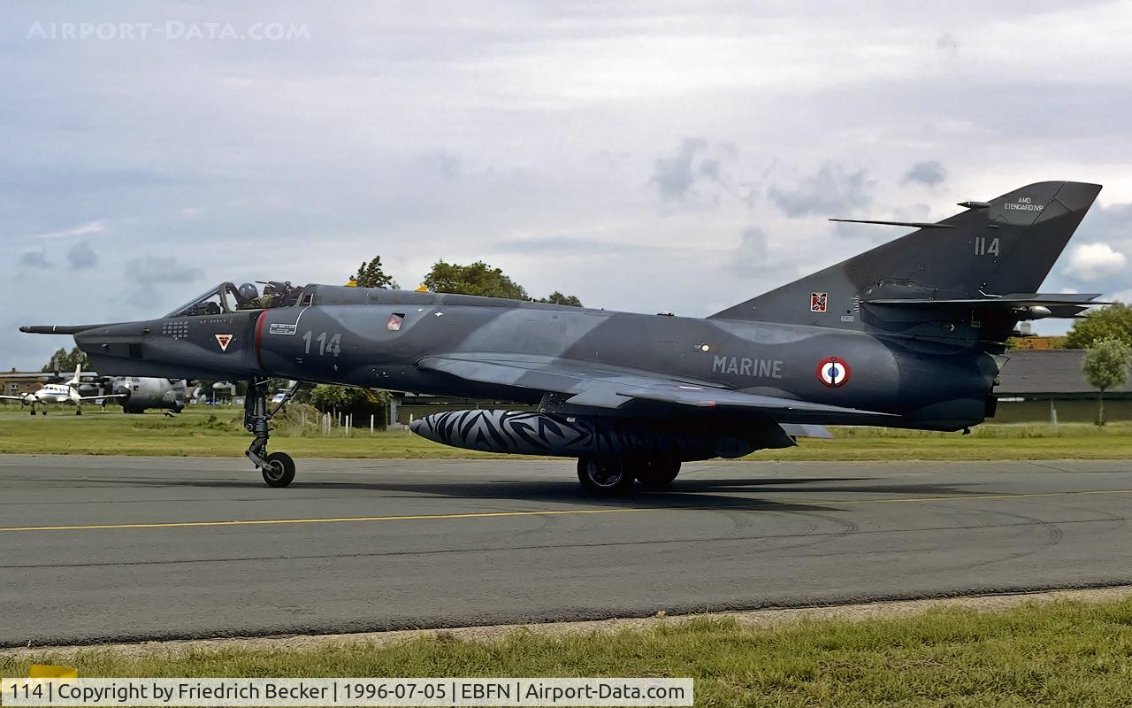114, Dassault Etendard IV.MP C/N 114, taxying to the flightline