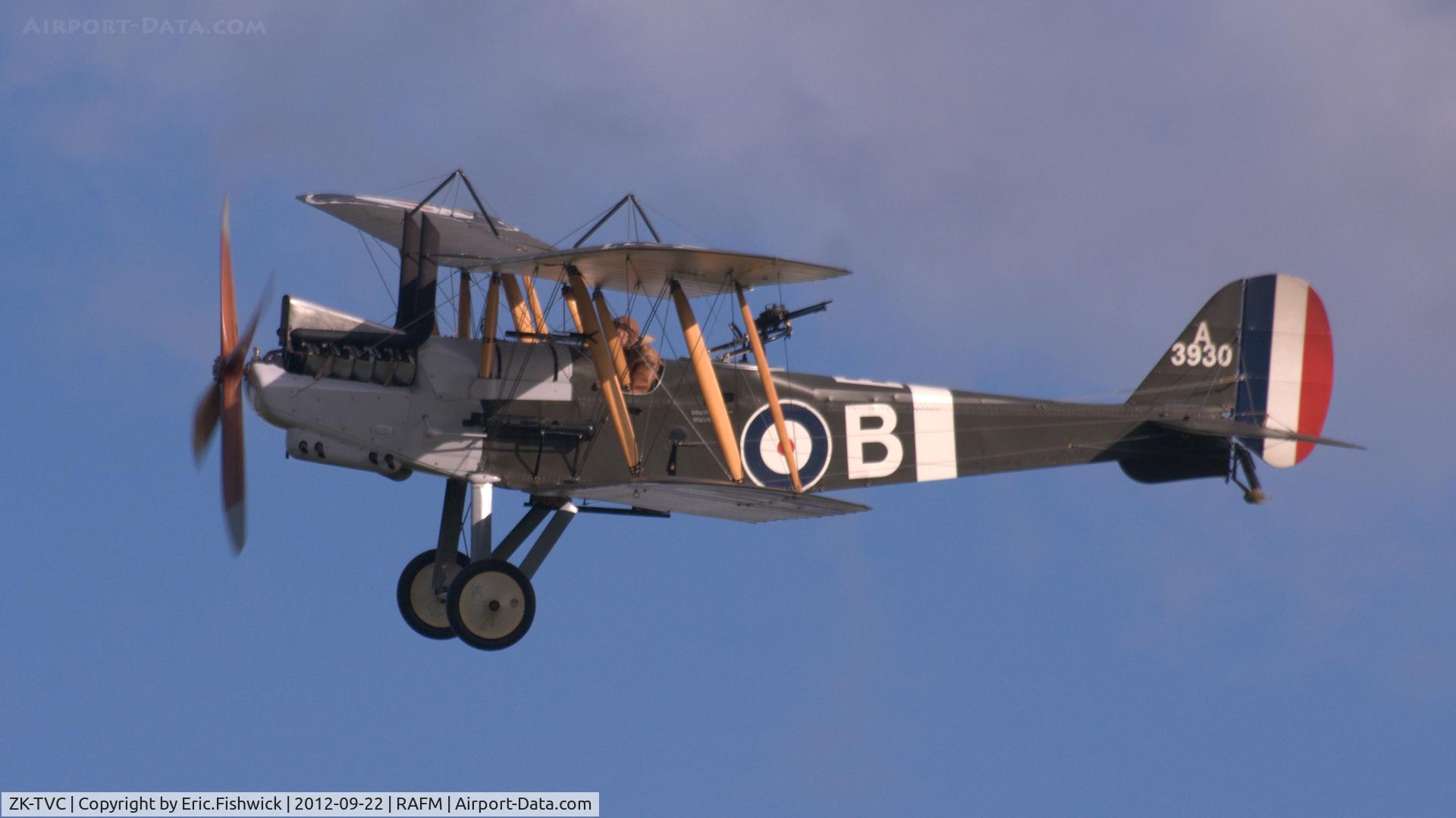 ZK-TVC, 2012 Royal Aircraft Factory RE-8 Replica C/N 0002, The TVAL built (reproduction) Royal Aircraft Factory R.E.8  at The Shuttleworth Collection before going on display at The RAF Museum, Hendon.
