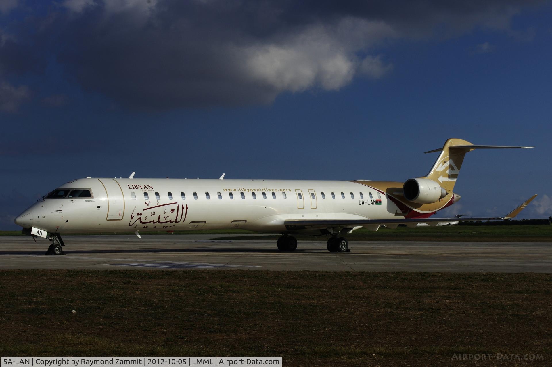 5A-LAN, 2010 Bombardier CRJ-900ER (CL-600-2D24) C/N 15258, CRJ900 5A-LAN Libyan Arab Airlines