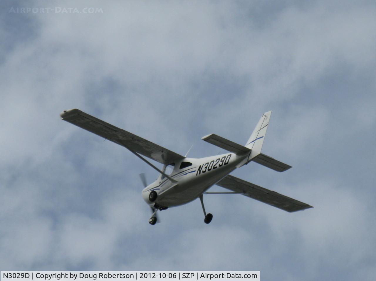 N3029D, 2011 Cessna 162 Skycatcher C/N 16200097, 2011 Cessna 162 SKYCATCHER LSA, Continental O-200-D lightweight 100 Hp, another takeoff climb Rwy 22
