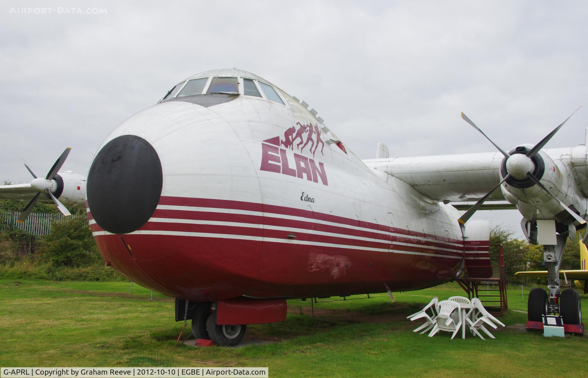 G-APRL, 1959 Armstrong Whitworth AW650 Argosy 101 C/N 6652, Preserved at the Midland Air Museum.