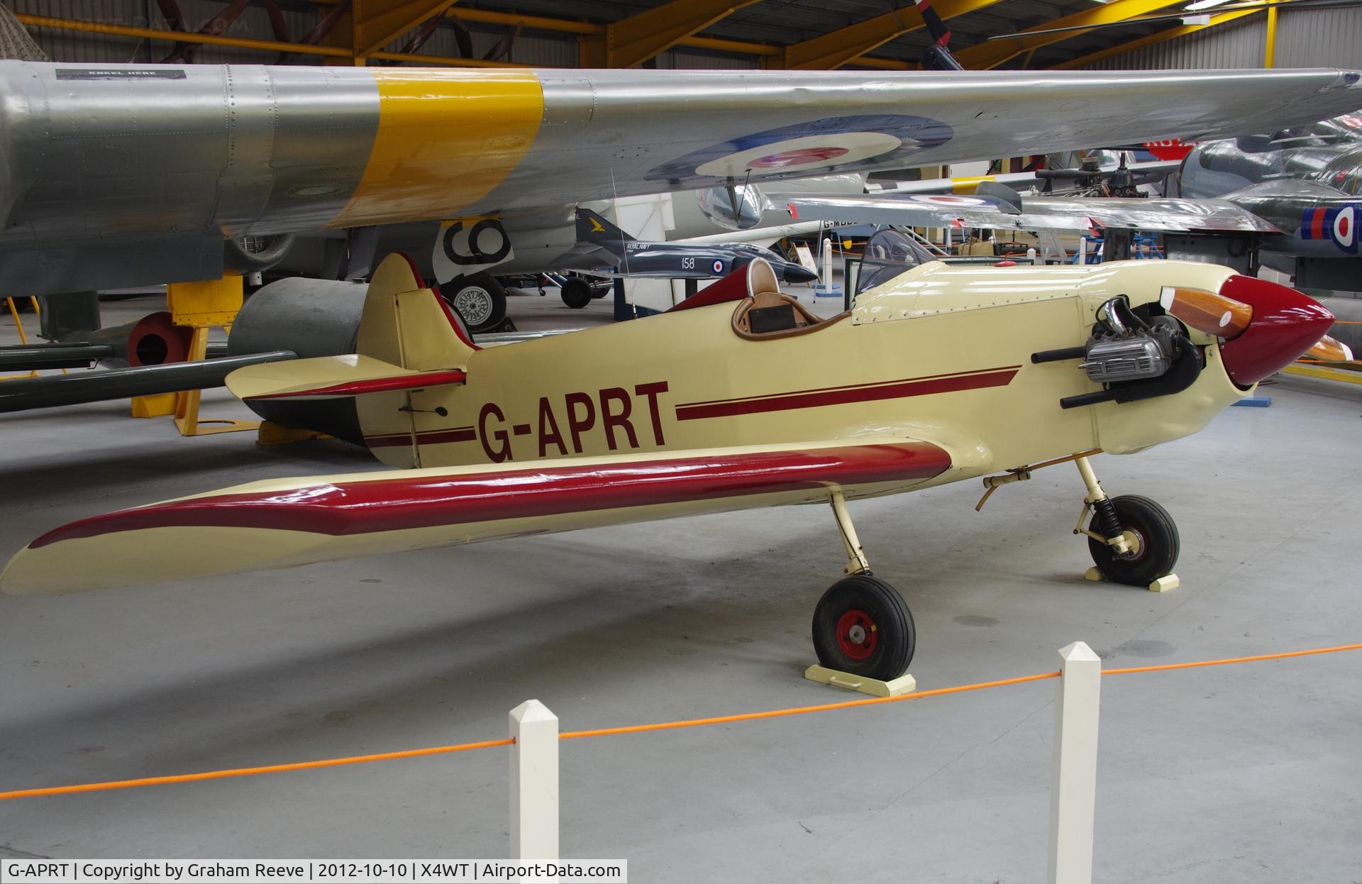 G-APRT, 1959 Taylor JT-1 Monoplane C/N PFA 537, Preserved at the Newark Air Museum.