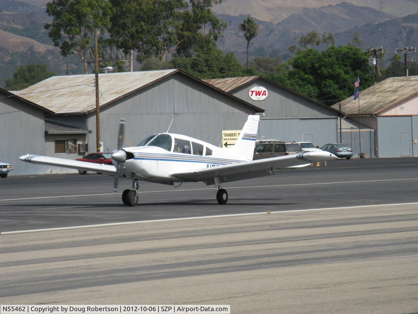 N55462, 1973 Piper PA-28-235 Pathfinder C/N 28-7310141, 1973 Piper PA-28-235, Lycoming O-540-B4B5 235 Hp, landing roll Rwy 22