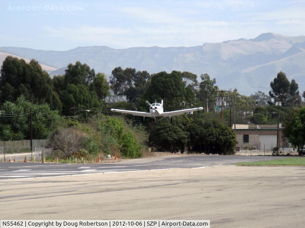 N55462, 1973 Piper PA-28-235 Pathfinder C/N 28-7310141, 1973 Piper PA-28-235, Lycoming O-540-B4B5 235 Hp, on final Rwy 22