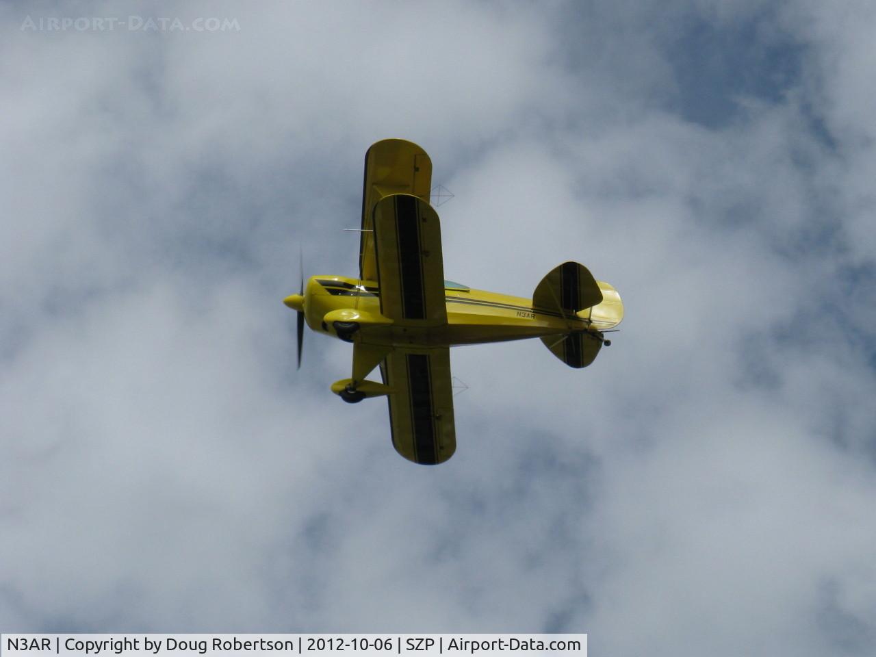 N3AR, 1974 Pitts S-1S Special C/N 10, 1974 Russell PITS S-1S SPECIAL, Lycoming O&VO-360 180 Hp, takeoff climb Rwy 22
