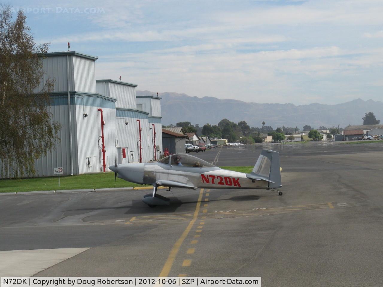 N72DK, Vans RV-8 C/N 82427, 2010 Koon VAN's RV-8, taxi warmup