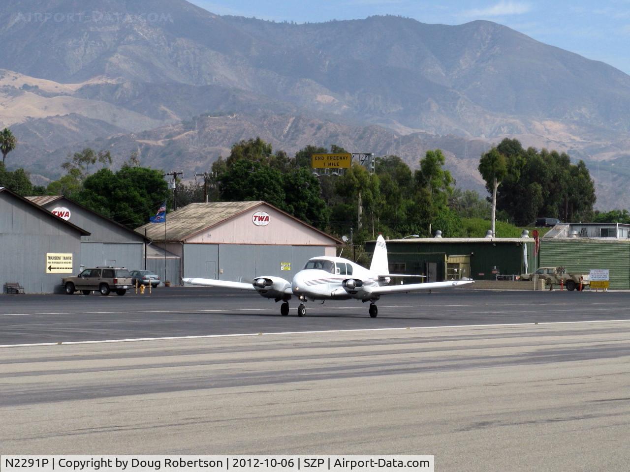 N2291P, 1957 Piper PA-23 Apache C/N 23-902, 1957 Piper PA-23 APACHE, two Lycoming O-320s 150 Hp each, takeoff roll Rwy 22