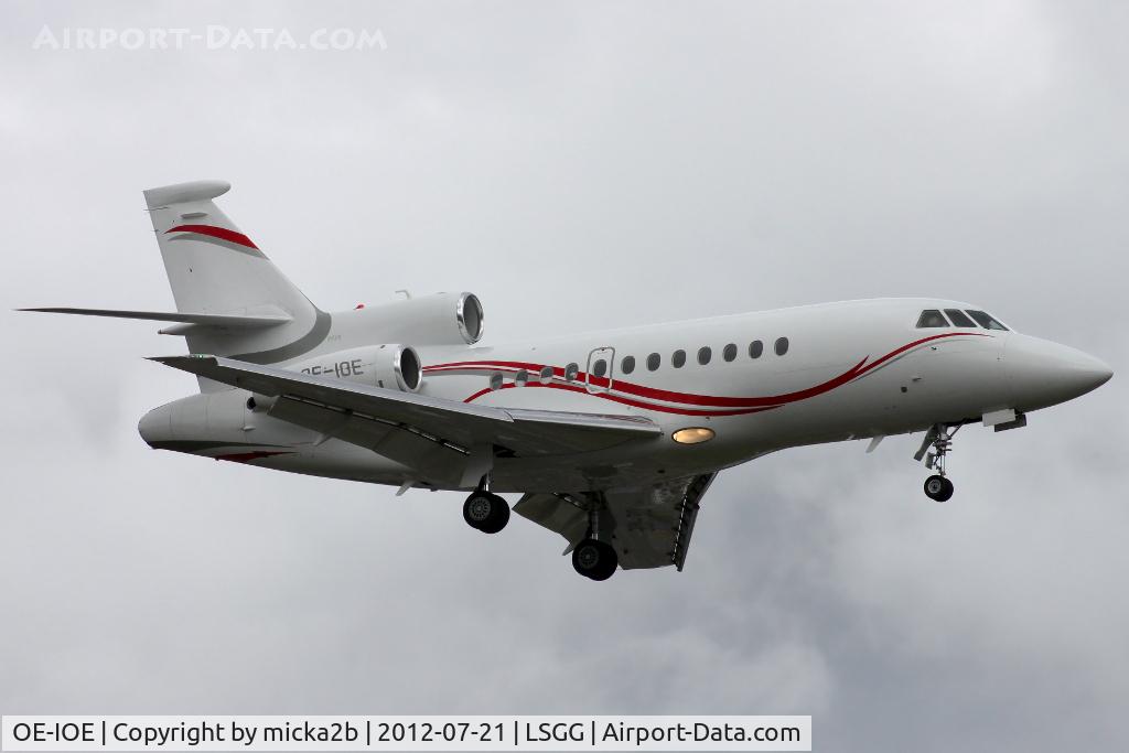 OE-IOE, 2008 Dassault Falcon 900EX C/N 214, Landing