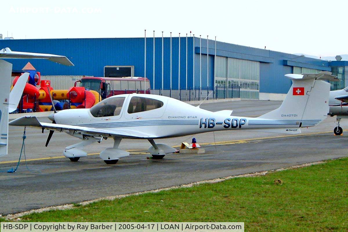 HB-SDP, 2005 Diamond DA-40D Diamond Star C/N D4.147, Diamond DA.40D Star TDI [D4.147] Weiner Neustadt-Ost~OE 17/04/2005