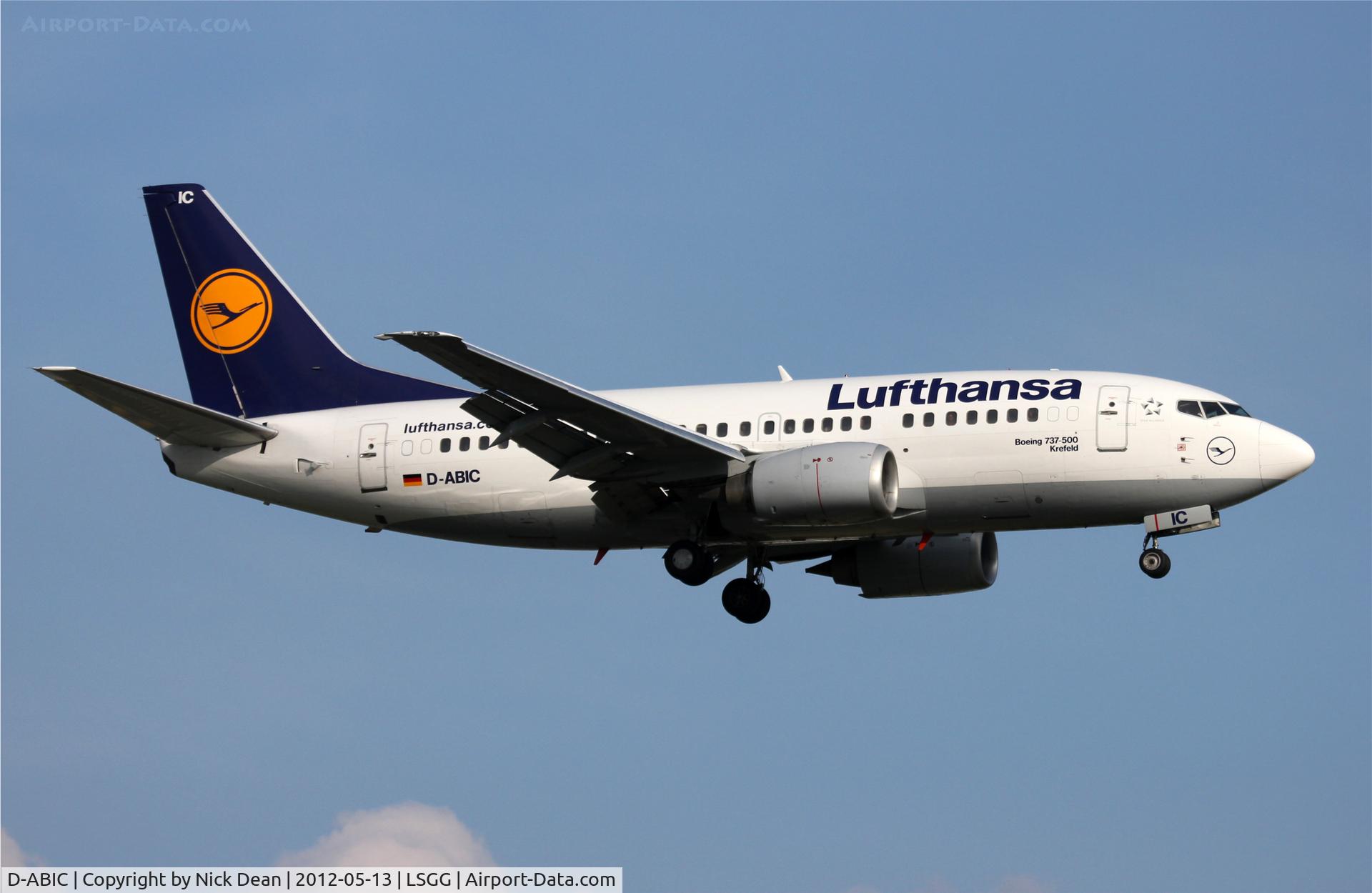 D-ABIC, 1990 Boeing 737-530 C/N 24817, LSGG/GVA EBACE 2012