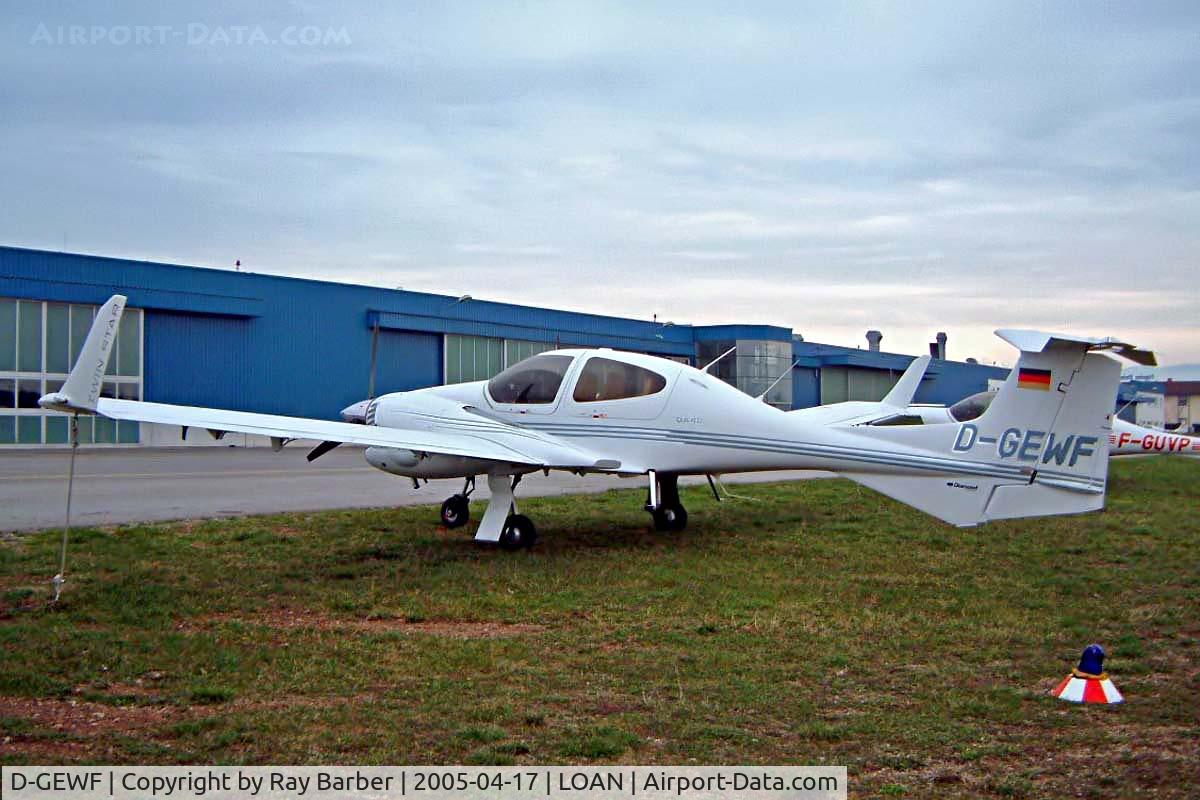 D-GEWF, Diamond DA-42 Twin Star C/N 42.014, Diamond DA.42 Twin Star [42.014] Weiner-Neustadt Ost~OE 17/04/2005