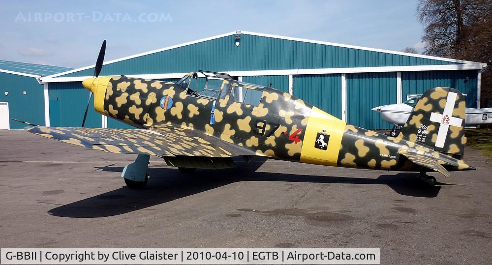 G-BBII, 1950 Fiat G-46-3B C/N 44, Ex: MM52801 > I-AEHU > G-BBII - Originally owned to, The Hon. Patrick Lindsay in September 1973 and currently with, G-BBII Ltd since December 2004. In the colours of the, Italian Air Force as 44MM52801.