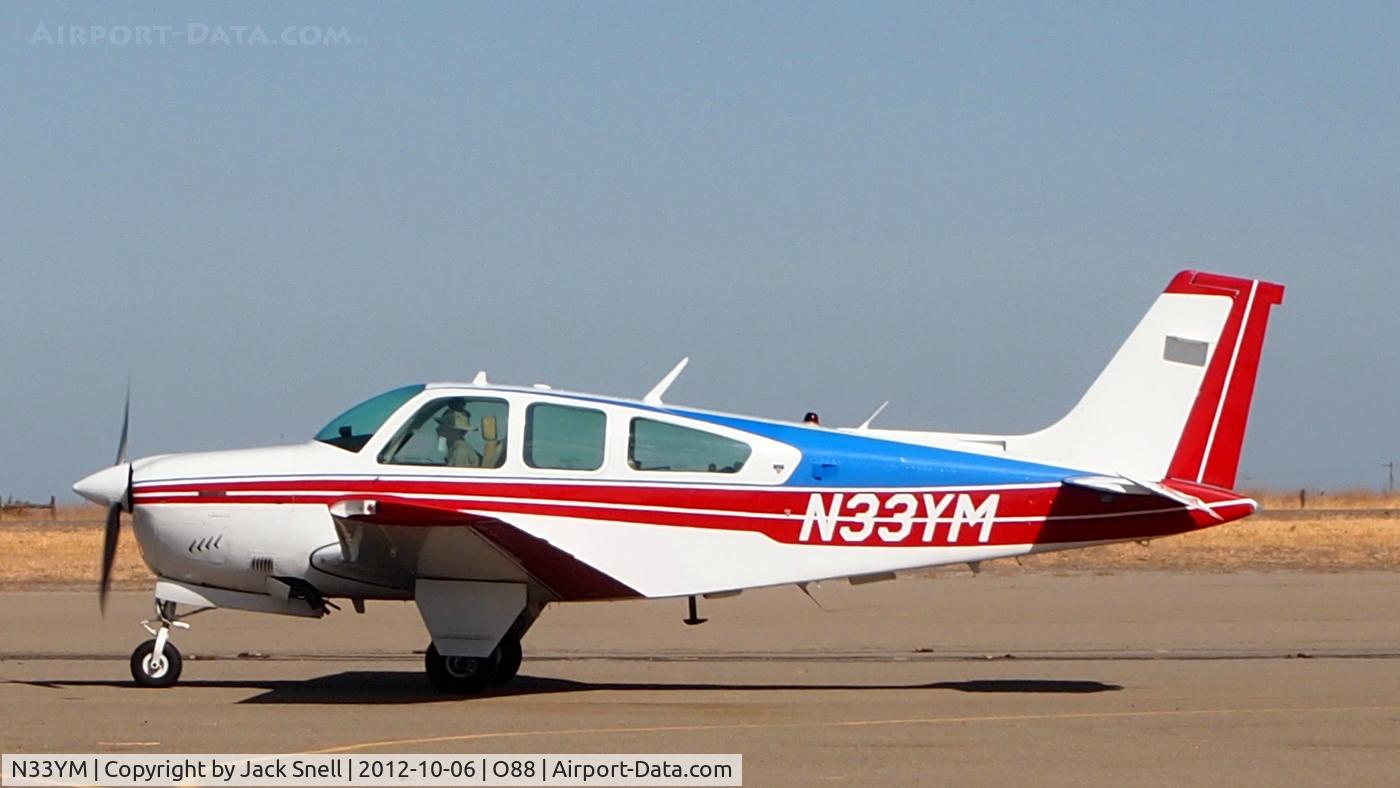 N33YM, 1979 Beech F33A Bonanza C/N CE-840, Photogrphed at the 2012 Airport Day at the Rio Vista Municipal Airport,