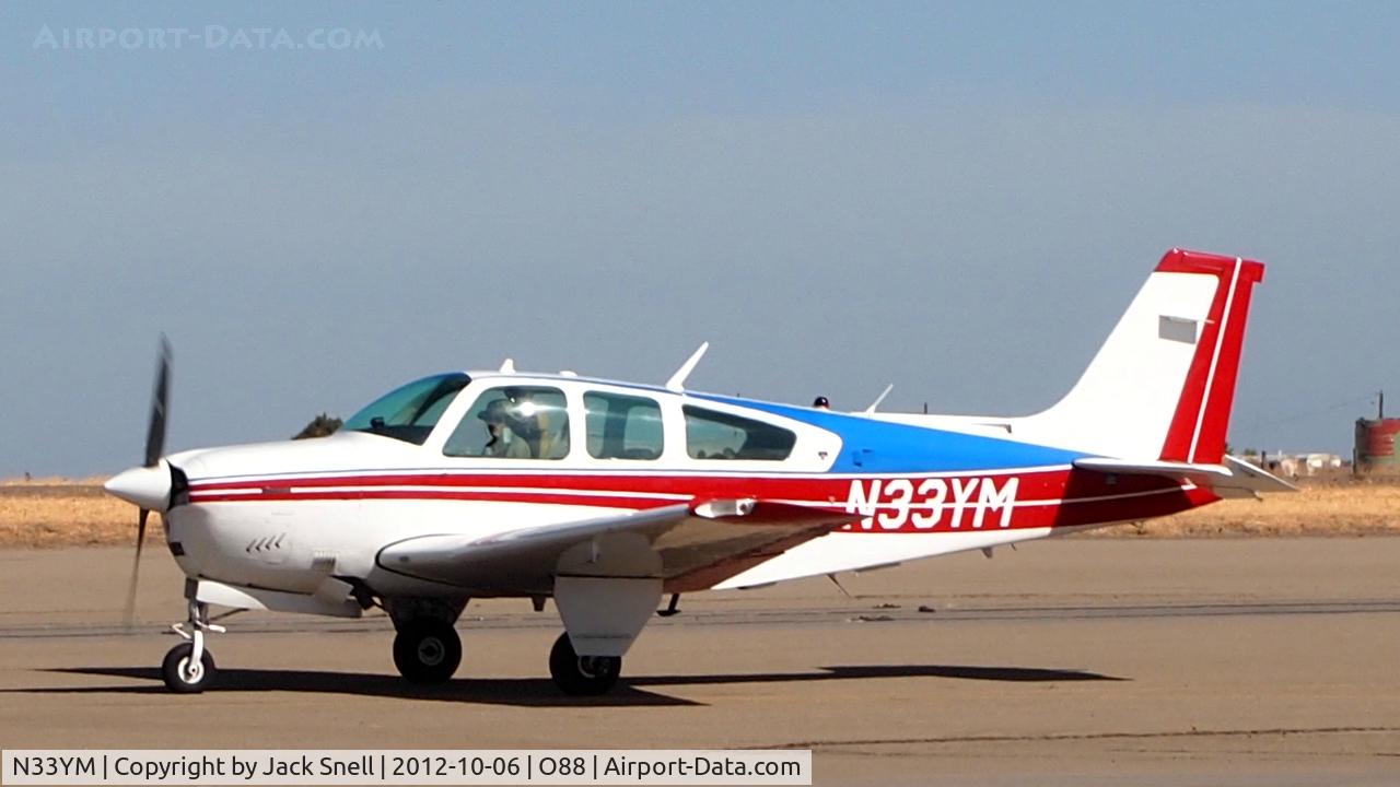 N33YM, 1979 Beech F33A Bonanza C/N CE-840, Photogrphed at the 2012 Airport Day at the Rio Vista Municipal Airport,