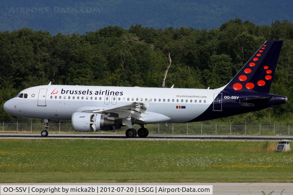 OO-SSV, 2004 Airbus A319-111 C/N 2196, Landing