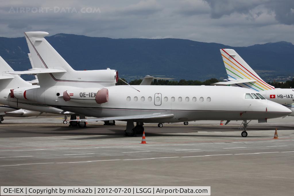 OE-IEX, 2002 Dassault Falcon 900EX C/N 111, Parked