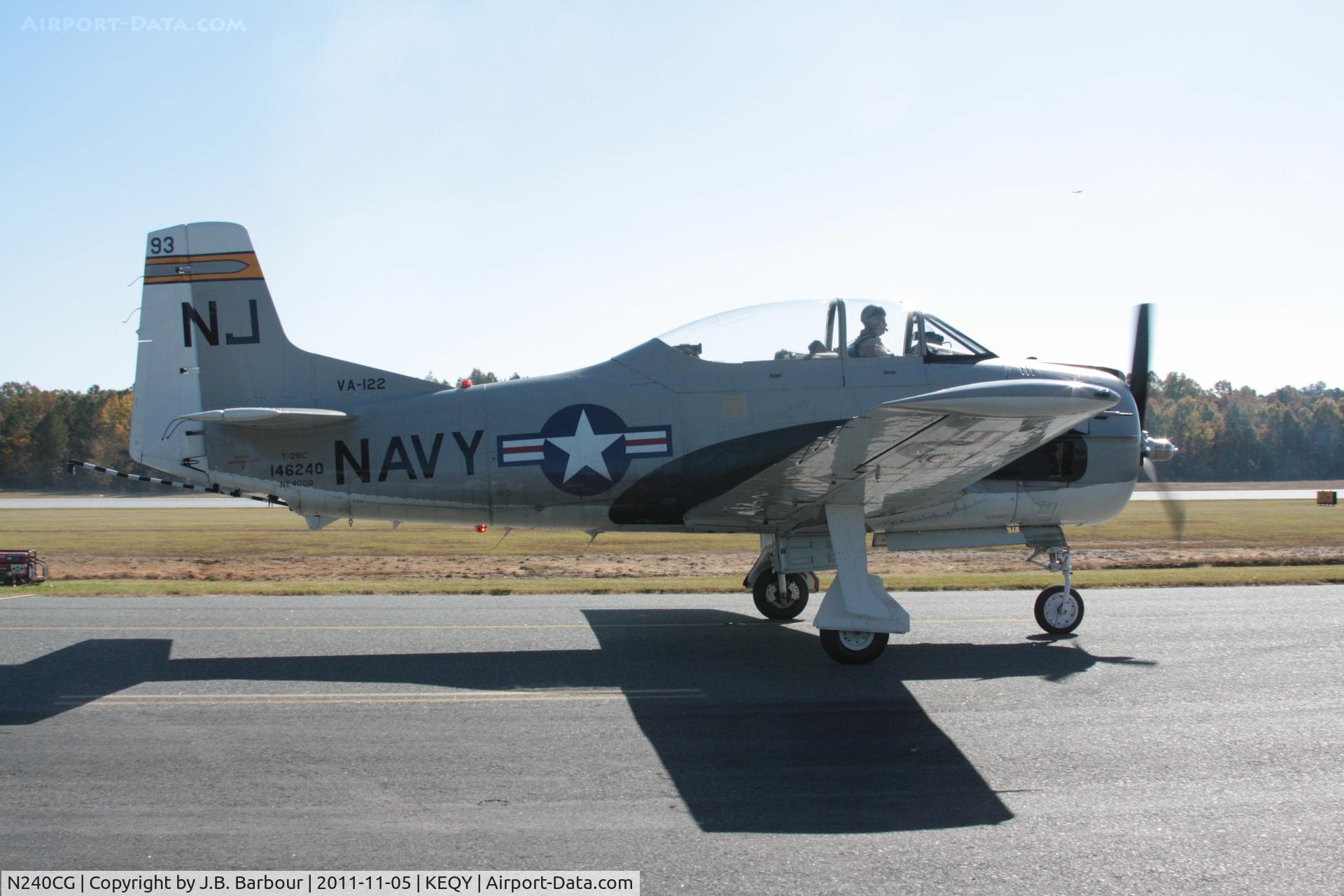 N240CG, North American T-28C Trojan C/N 252-3 (146240), War Bird