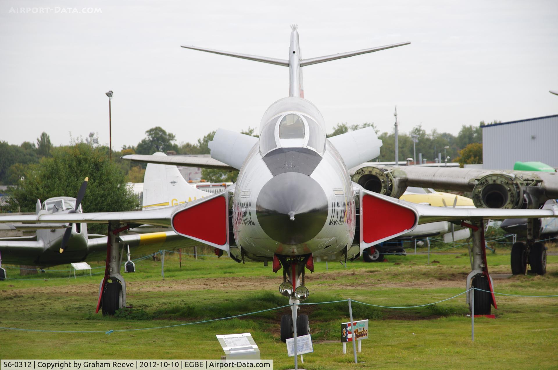 56-0312, 1956 McDonnell F-101B Voodoo C/N 408, Preserved at the Midland Air Museum.