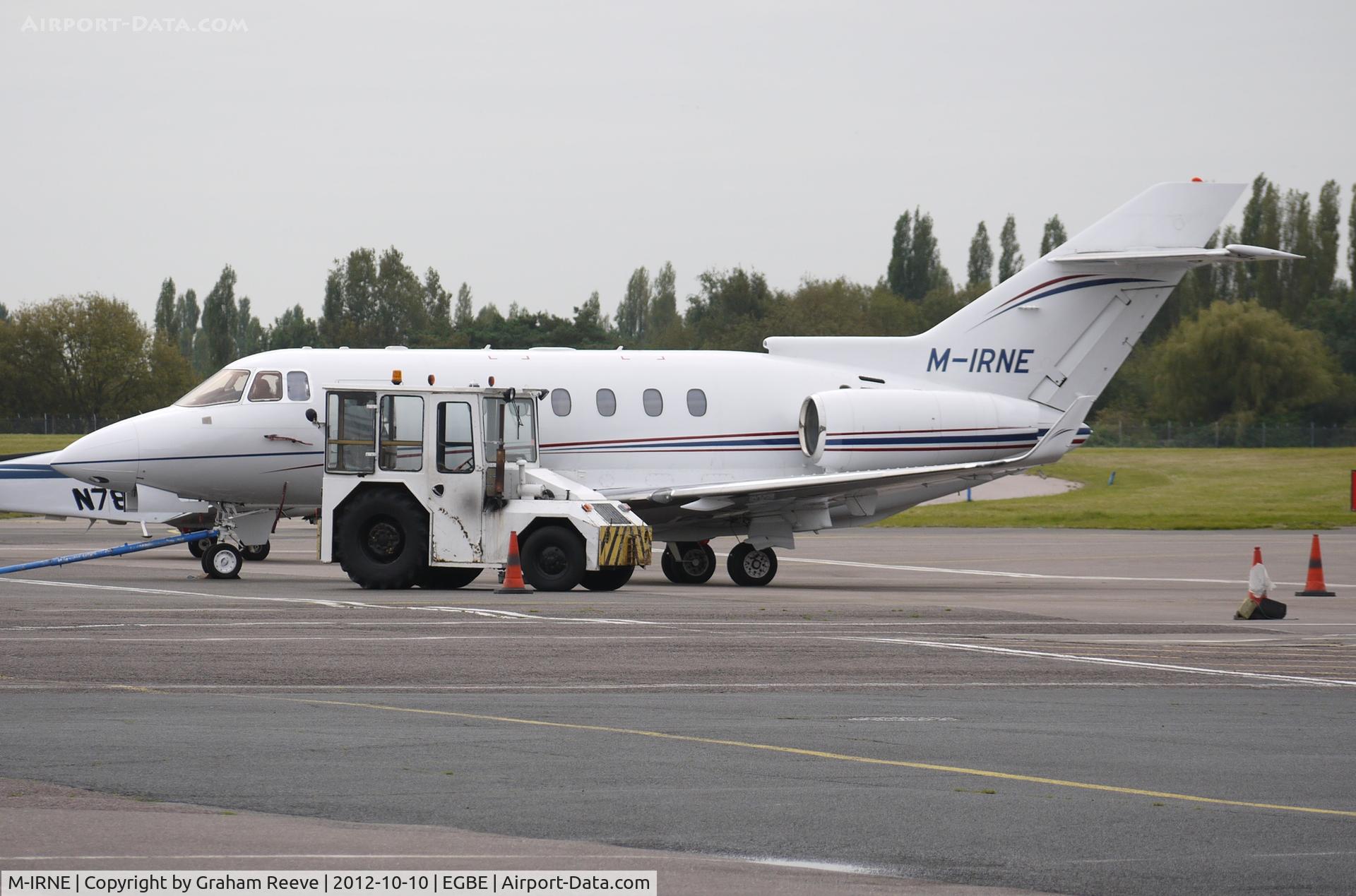 M-IRNE, 2006 Raytheon Hawker 850XP C/N 258778, Parked at Coventry.