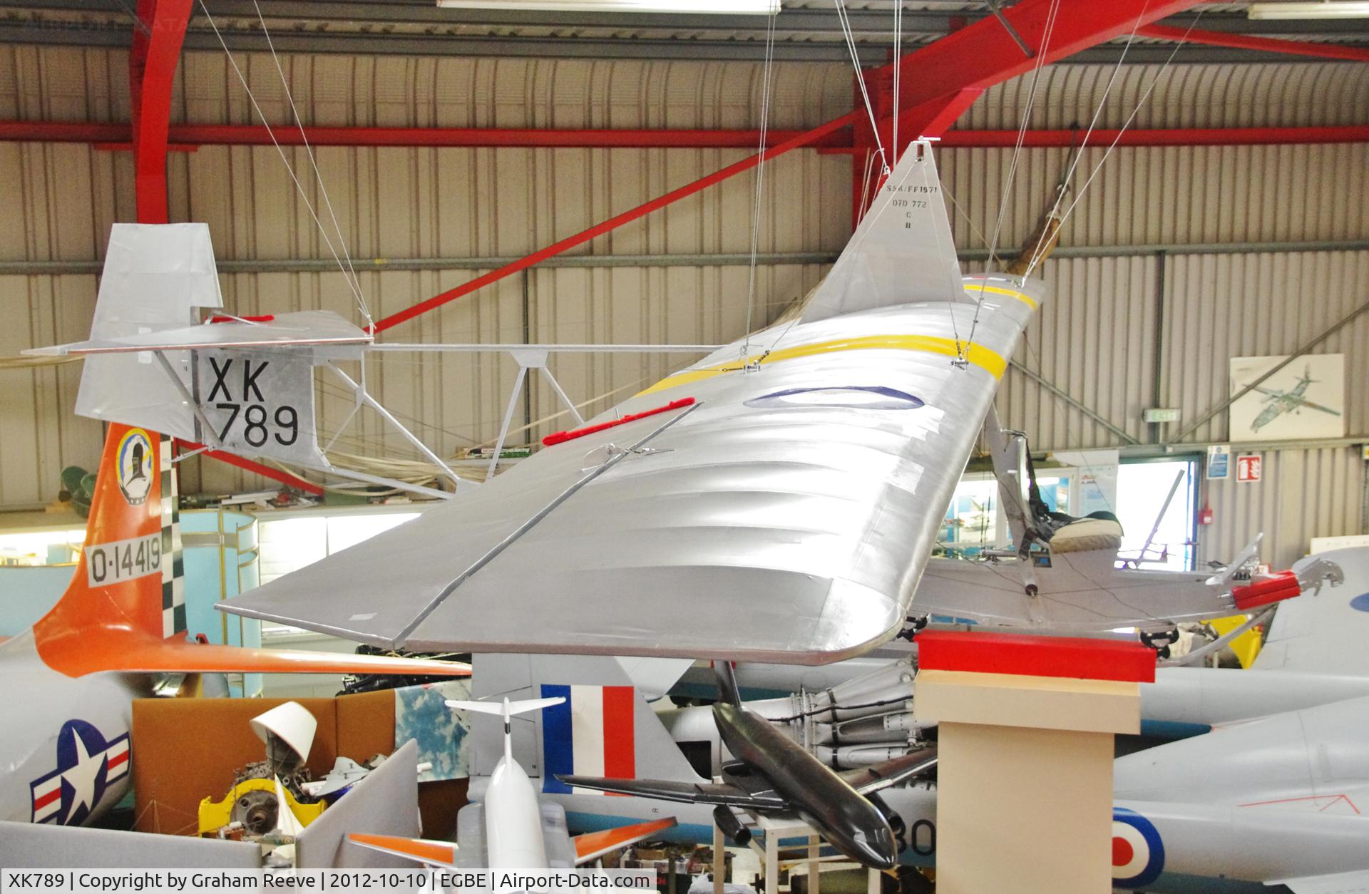 XK789, 1956 Slingsby T-38 Grasshopper TX.1 C/N 1035, Preserved at the Midland Air Museum.